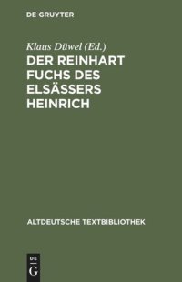 cover of the book Der Reinhart Fuchs des Elsässers Heinrich