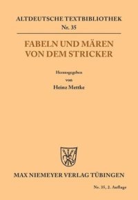 cover of the book Fabeln und Mären von dem Stricker