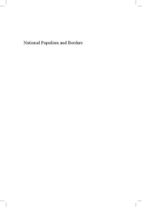 cover of the book National Populism and Borders. The Politicisation of Cross-Border Mobilisations in Europe