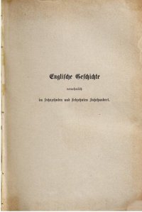 cover of the book Englische Geschichte, vornehmlich im sechzehnten und siebzehnten Jahrhundert