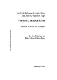 cover of the book Vom Recht, Rechte zu haben