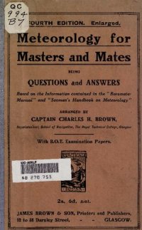 cover of the book Meteorology for Masters and Mates; Being Questions and Answers