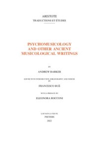 cover of the book Psychomusicology and Other Ancient Musicological Writings