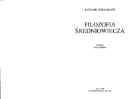 cover of the book Filozofia średniowiecza