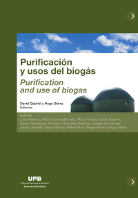 cover of the book Purificación y usos del biogás