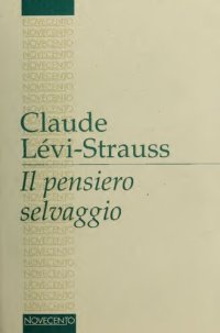 cover of the book Il pensiero selvaggio