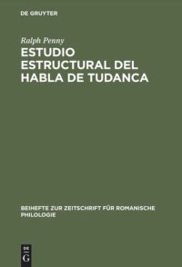 cover of the book Estudio estructural del habla de Tudanca