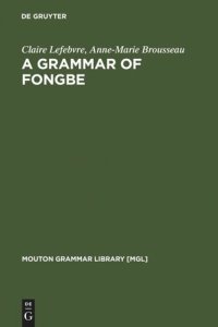 cover of the book A Grammar of Fongbe