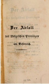 cover of the book Der Abfall der Belgischen Provinzen von Österreich