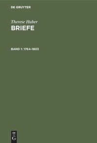 cover of the book Briefe: Band 1 1764–1803