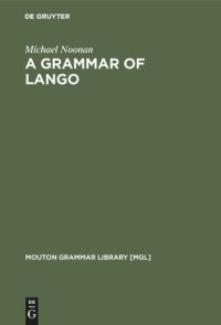 cover of the book A Grammar of Lango