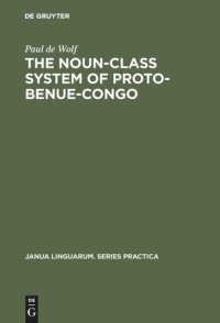 cover of the book The Noun-Class System of Proto-Benue-Congo