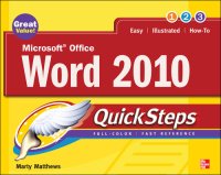 cover of the book Microsoft Office Word 2010 Quicksteps