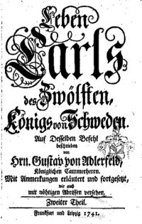 cover of the book Leben Karls des Zwölften, Königs von Schweden