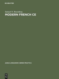 cover of the book Modern French CE: The Neuter Pronoun in Adjectival Predication