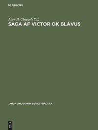 cover of the book Saga af Victor ok Blávus: A fifteenth century Icelandic Lygisaga