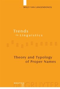 cover of the book Theory and Typology of Proper Names