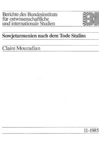 cover of the book Sowjetarmenien nach dem Tode Stalins