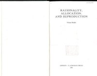 cover of the book Rationality, Allocation, and Reproduction