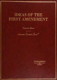 cover of the book Ideas of the First Amendment