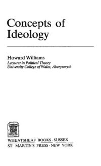 cover of the book Concepts of Ideology