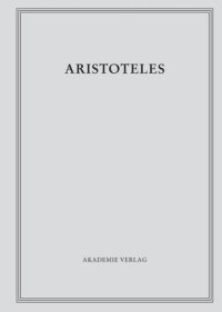 cover of the book Aristoteles Werke: BAND 12/IV Über Werden und Vergehen