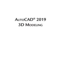 cover of the book AUTOCAD 2019 3D Modeling