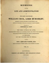 cover of the book Memoirs of the Life and Administration of the Right Honourable William Cecil, Lord Burghley