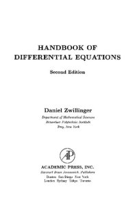 cover of the book Handbook of Differential Equations