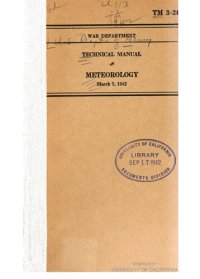 cover of the book Technical Manual: Meteorology (March 7, 1942)