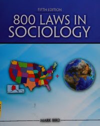 cover of the book 800 Laws in Sociology