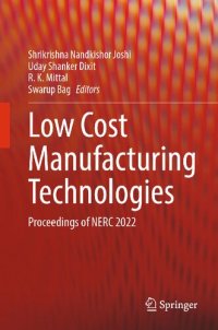 cover of the book Low Cost Manufacturing Technologies: Proceedings of NERC 2022