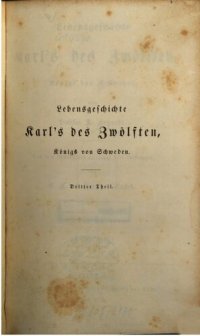 cover of the book Lebensgeschichte Karls des Zwölften, Königs von Schweden. In fünf Bänden