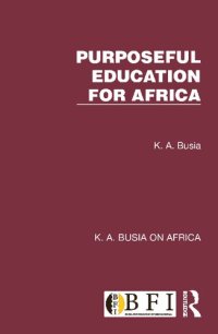 cover of the book Purposeful Education for Africa