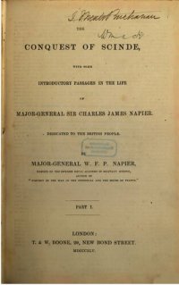 cover of the book The conquest of Scinde, with some introductory passages in the life of Major-General Sir James William Napier