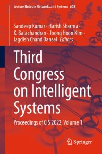 cover of the book Third Congress on Intelligent Systems: Proceedings of CIS 2022, Volume 1