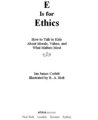 cover of the book E Is for Ethics: How to Talk to Kids About Morals, Values, and What Matters Most