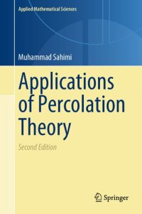 cover of the book Applications of Percolation Theory