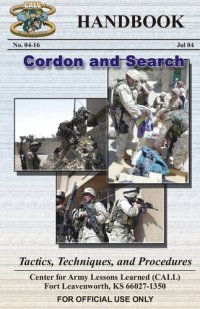 cover of the book Cordon and Search Handbook: Taxtics, Techniques and Procedures