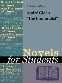 cover of the book A Study Guide for Andre Gide's "The Immoralist"