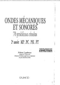 cover of the book Ondes mécaniques et sonores - 70 Problèmes résolus