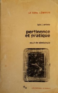 cover of the book Pertinence et pratique. Essai de sémiologie