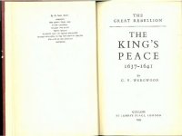 cover of the book The King's Peace 1637-1641