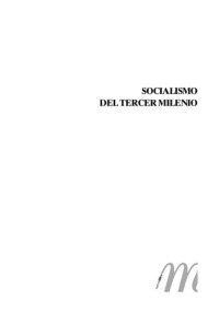 cover of the book Socialismo del tercer milenio