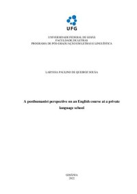 cover of the book A posthumanist perspective on an English course at a private language school