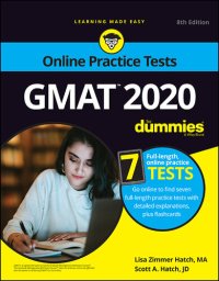 cover of the book GMAT For Dummies 2020: Book + 7 Practice Tests Online + Flashcards