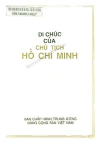 cover of the book DI CHÚC CỦA CHỦ TỊCH HỒ CHÍ MINH