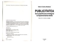 cover of the book Publicitatea De la planificarea strategica la implementarea media