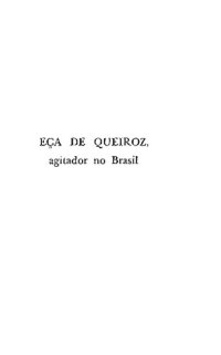 cover of the book Eça de Queiroz: Agitador do Brasil