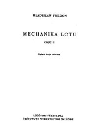 cover of the book Mechanika Lotu